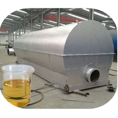 旧タイヤとプラスチックをディーゼル燃料に変換するパイロリシスオイル蒸留工場