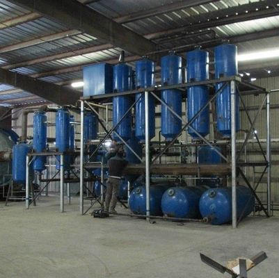 CE承認された廃棄油リサイクルプラント プラスチック油流量3-30T/Dを原油に変換