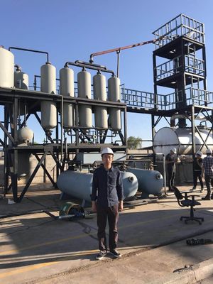 16kw 高容量 ディーゼルエンジン用廃棄物油精製機 2.2*5.5m 寸法