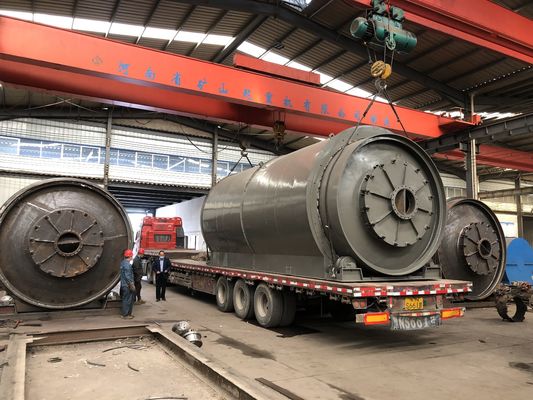 トップ廃棄物 プラスチック タイヤ ゴムオイル スラッドからエネルギー 燃料 オイル マシン 30000 kg 重量