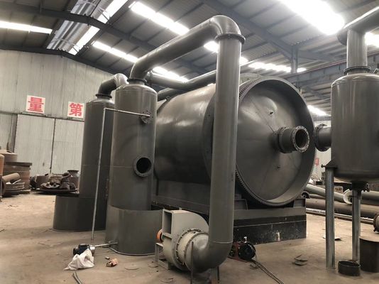 38tons 容量 ピロリシスゴミタイヤから石油生産ライン 300平方メートル場所