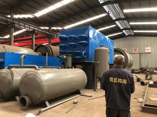 38tons 容量 ピロリシスゴミタイヤから石油生産ライン 300平方メートル場所